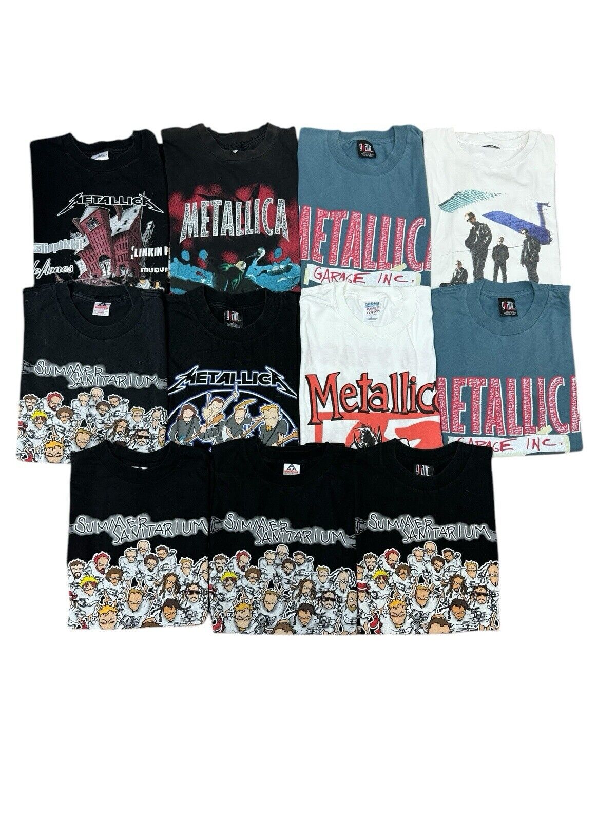 Vintage 90s 00s Metallica T-Shirt Bundle Lot Of 11 Band Tess Metal Sz M L XL
