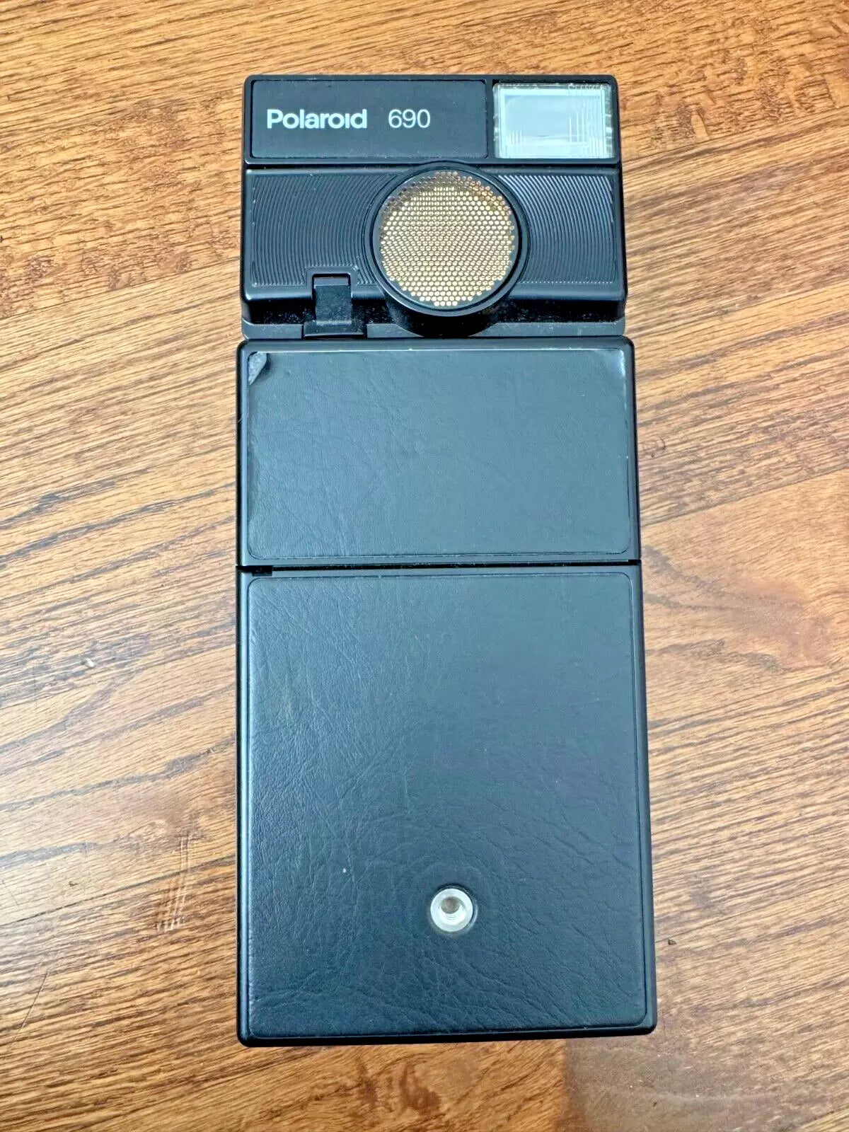 Vintage Polaroid 690 Instant Camera TESTED WORKING Black