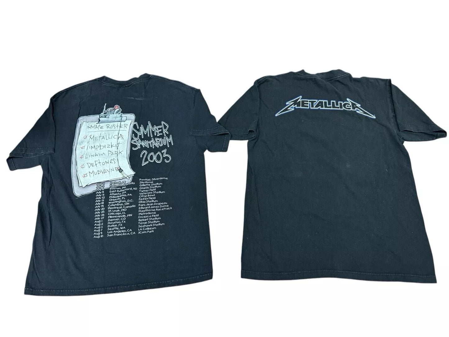 Vintage 90s 00s Metallica T-Shirt Bundle Lot Of 11 Band Tess Metal Sz M L XL