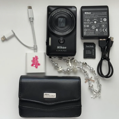 Pre owned Nikon Coolpix S6900 Digital Camera Bundle