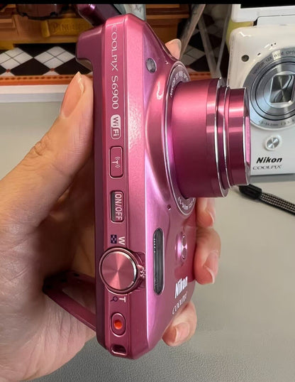 Pre-Owne Nikon COOLPIX S6900 16MP Camera Pink